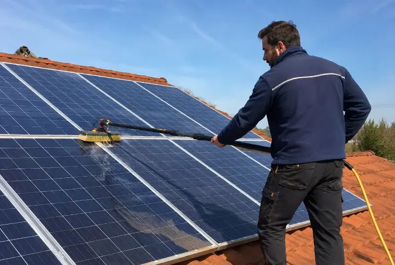 Nettoyage et entretien de panneaux solaires à Luchat