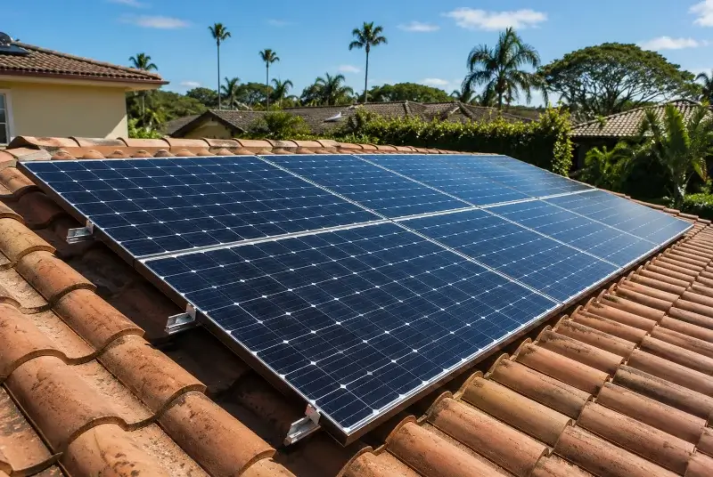 Installation de panneaux solaires à Luchat